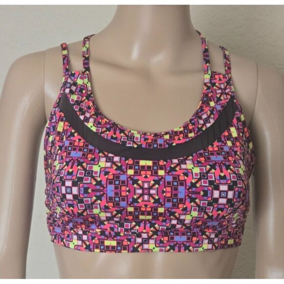 Victoria Sports trappy Back Wireless Sports Bra multicolor Size L - Picture 1 of 6